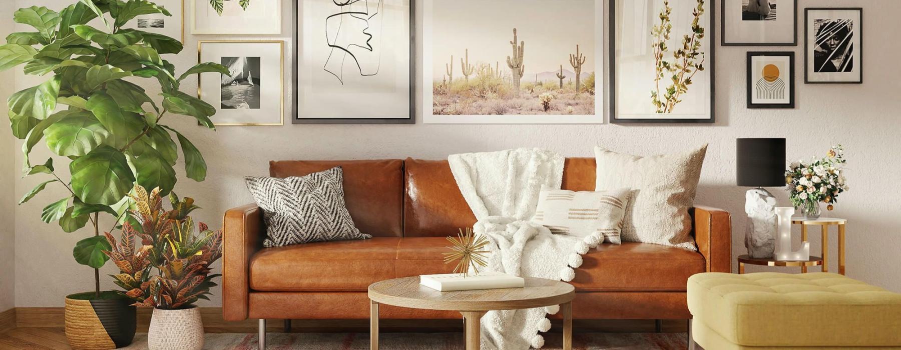 A living room at Roseville House.